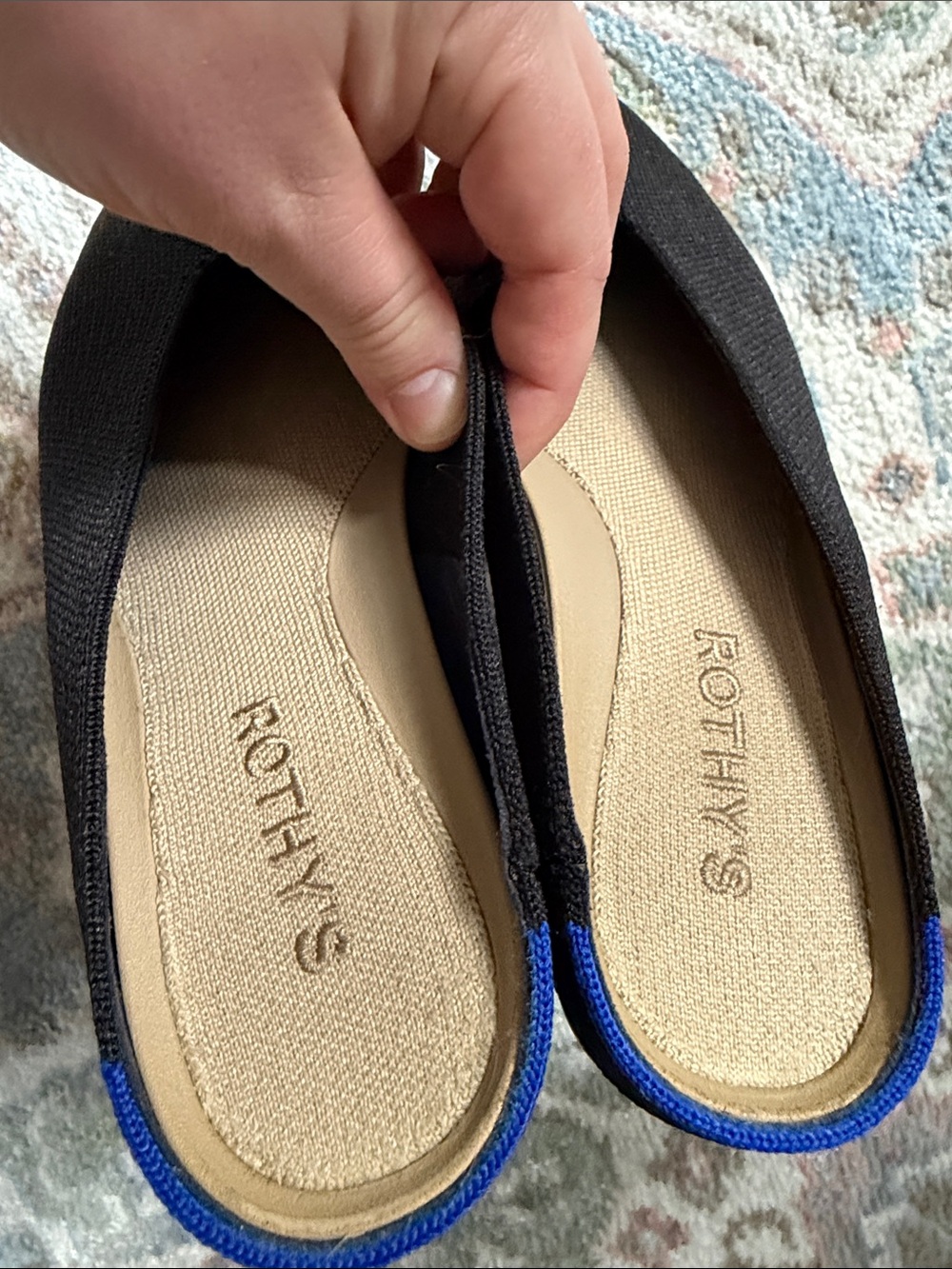 Rothy’s • Black Almond Toe Slides (Size 5.5) - Picture 7 of 10